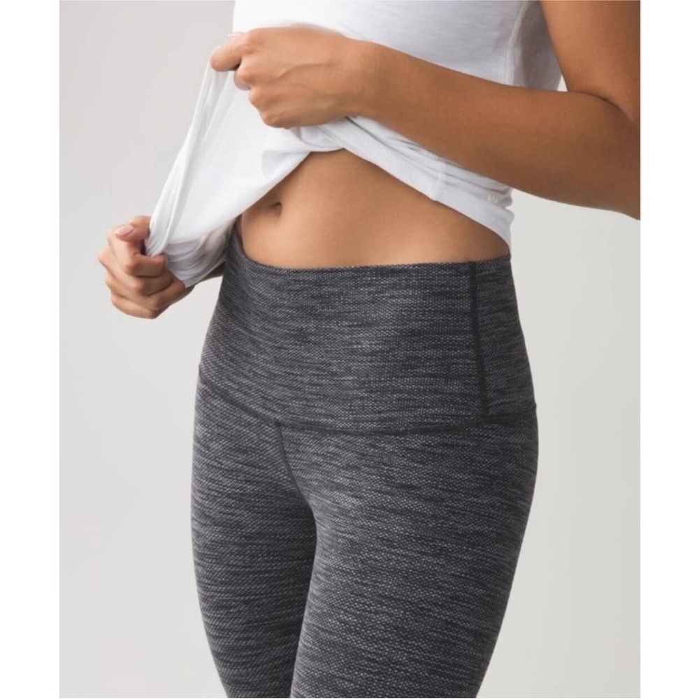 Flash sale Lululemon Wunder Under Legging Hi-rise Diamond Jacquard Space Dye 6